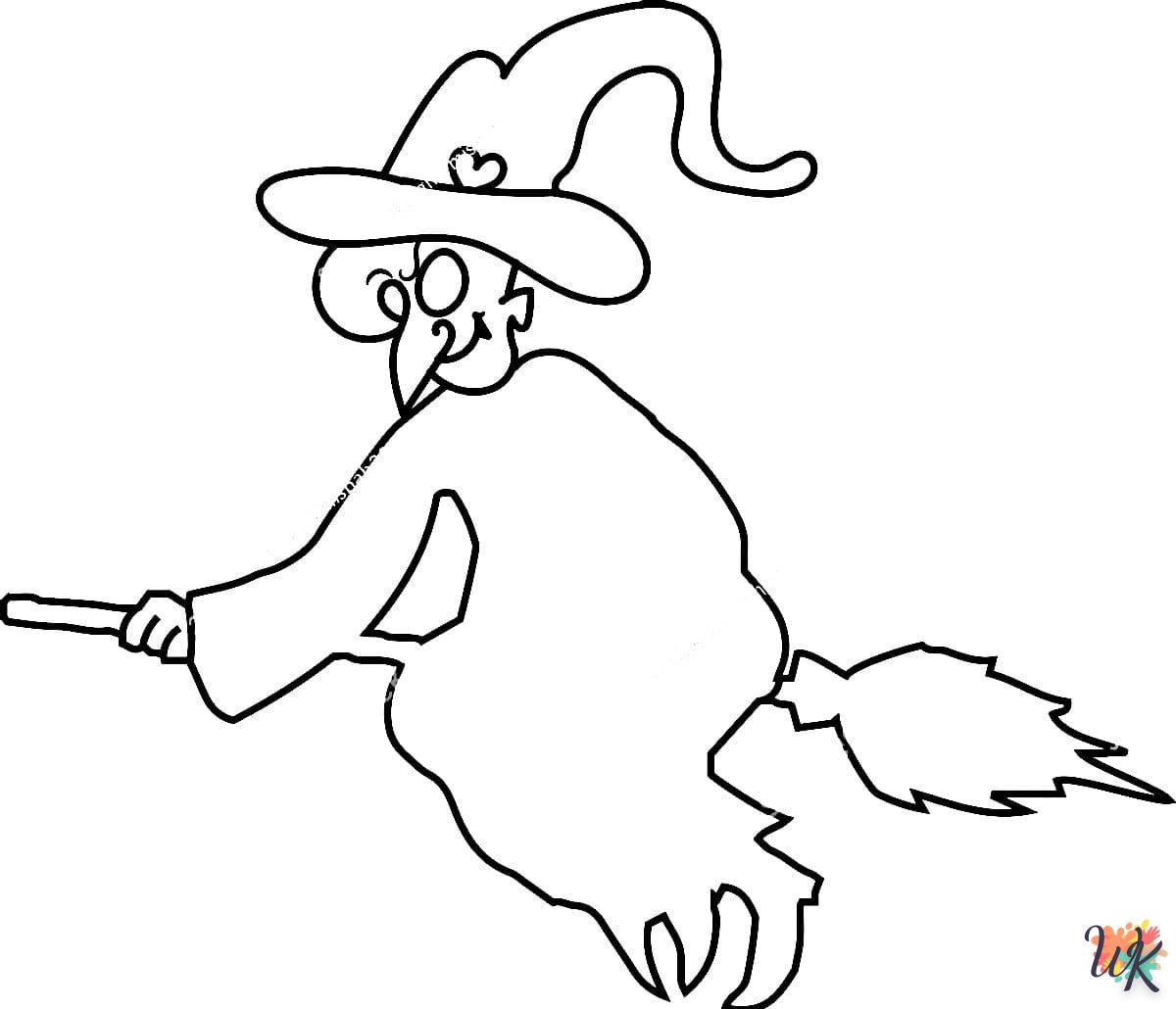 Strega 30 Disegni da Colorare Strega 28
